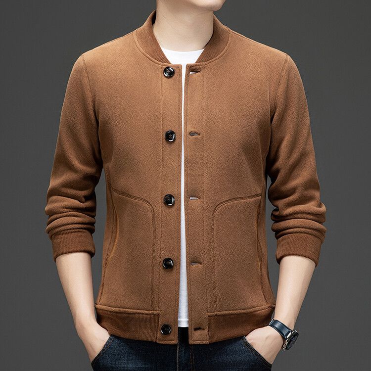 Casual High-end Feel Baseball Jacket For Men Autumn Casual Clothing Loose Fit Trendy Brand Men's Autumn Collection Toptrendy T-Shirts