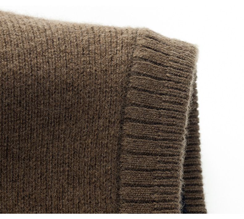 Waistcoat Men's Vests Polar Fleece Custom Oem Service Newest Design Zipper Winter 100% Polyester Unisex Crew Neck Knitted Formal  Waistcoat