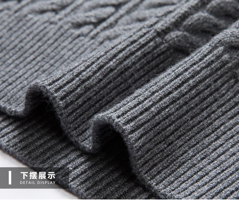 Spring autumn winter new arrival round neck sleeve with stripe casual style man sweater Men Sweaters & Cardigans