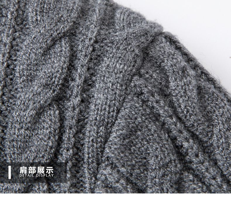 Spring autumn winter new arrival round neck sleeve with stripe casual style man sweater Men Sweaters & Cardigans