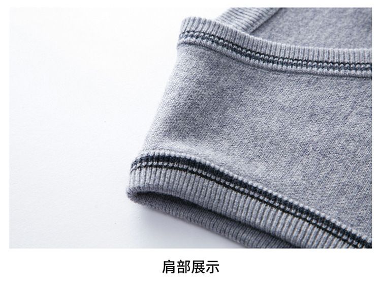 Classic Men's Knitted Vest in Solid Color Versatile and Stylish Sweater Waistcoat
