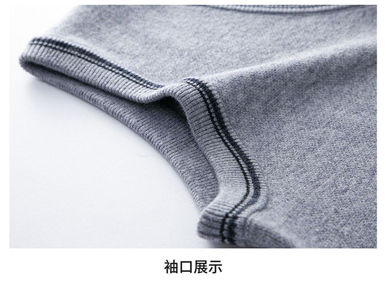 Classic Men's Knitted Vest in Solid Color Versatile and Stylish Sweater Waistcoat