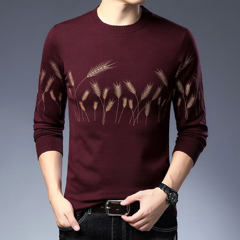 New Winter Men's Sweater Casual Pullover Mens Warm Sweaters Man Slim Stand Collar Knitted Pullovers Male Coats Sweater