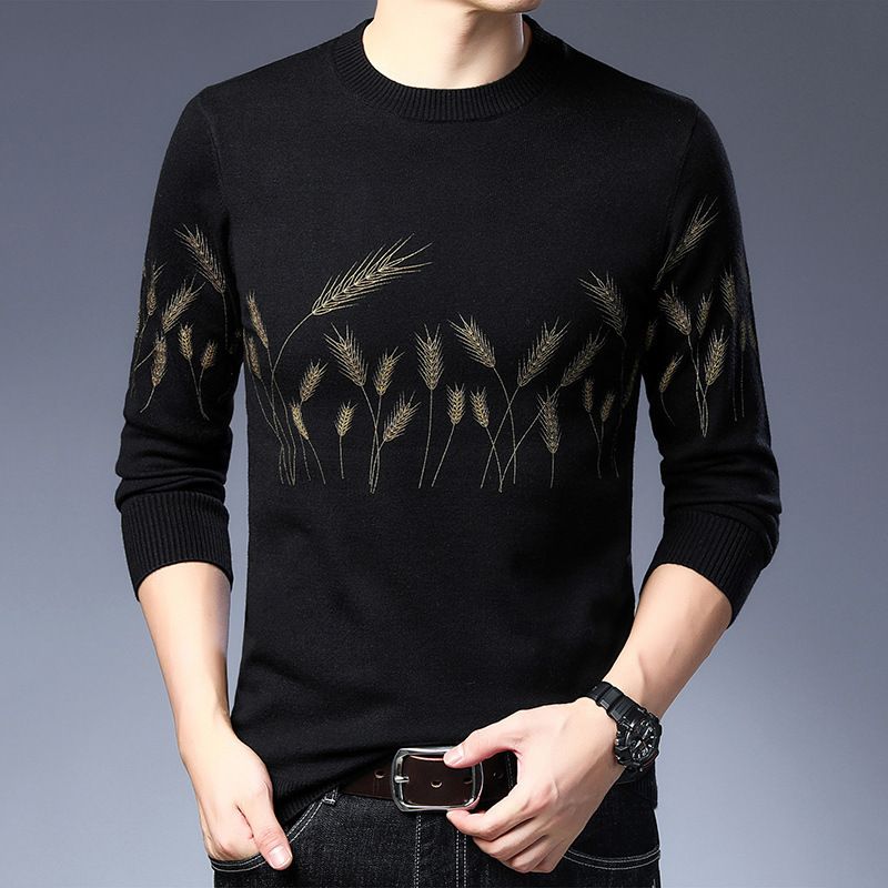 New Winter Men's Sweater Casual Pullover Mens Warm Sweaters Man Slim Stand Collar Knitted Pullovers Male Coats Sweater