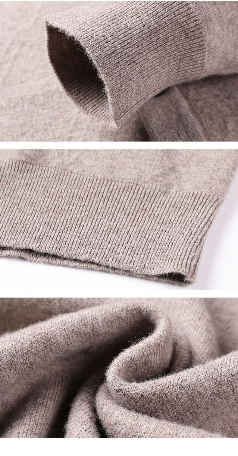 Custom Design Knit Jackets Men's Casual Simple Style Knitted Cardigan Sweaters