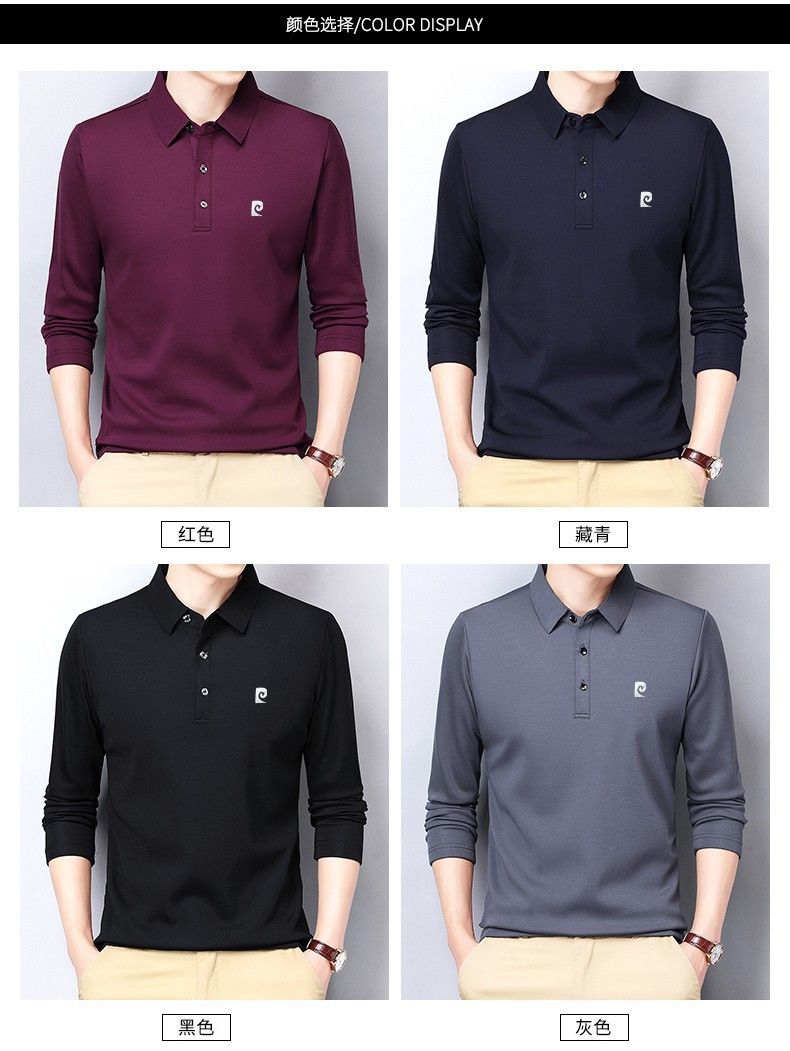 Exclusive Men's Fashion Long Sleeve Polo Shirt Casual Design Cheap Premium Price Wholesale OEM Service Export Oriented Quality T-Shirts