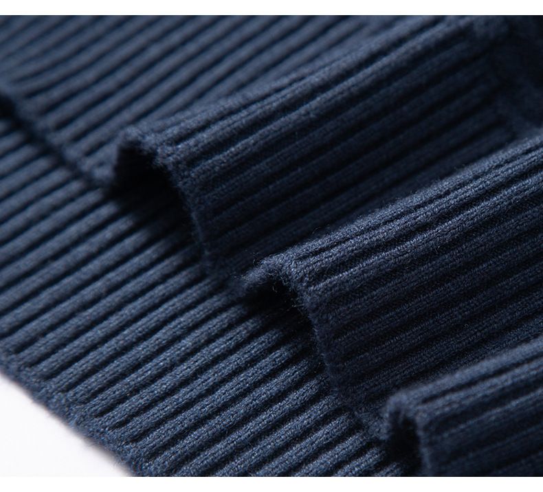 Good Quality Anti-wrinkle Custom Knitted Sweater 89.1% Sheep Wool Cable Pullover Sweater for Men  T-Shirts