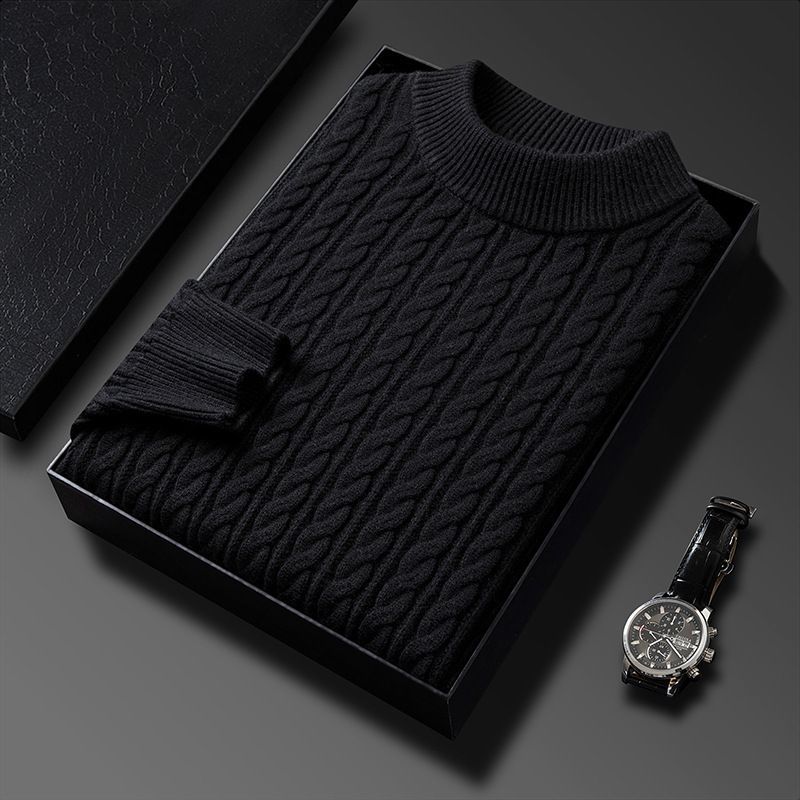 Spring autumn winter new arrival round neck sleeve with stripe casual style man sweater Men Sweaters & Cardigans
