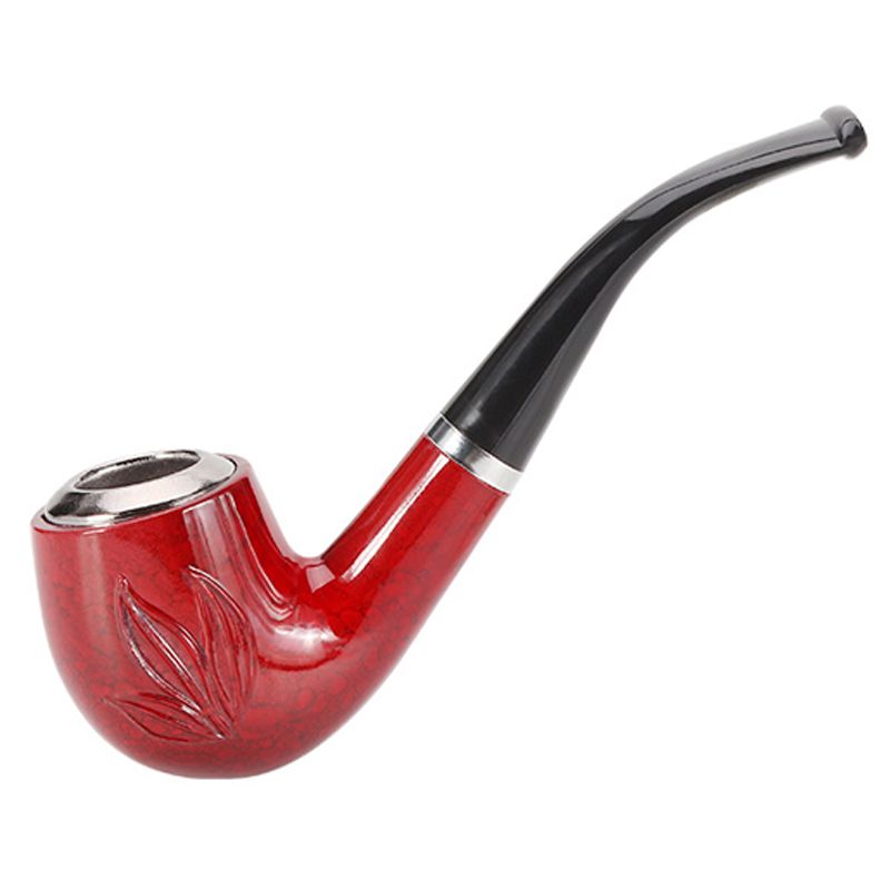 Tobacco Pipes Smoking Set Smoking Pipe Handmade Brown Tobacco Pipe Classic Bent Pipes Gift Cigarette Cigar Tube Accessories Smoking Tool
