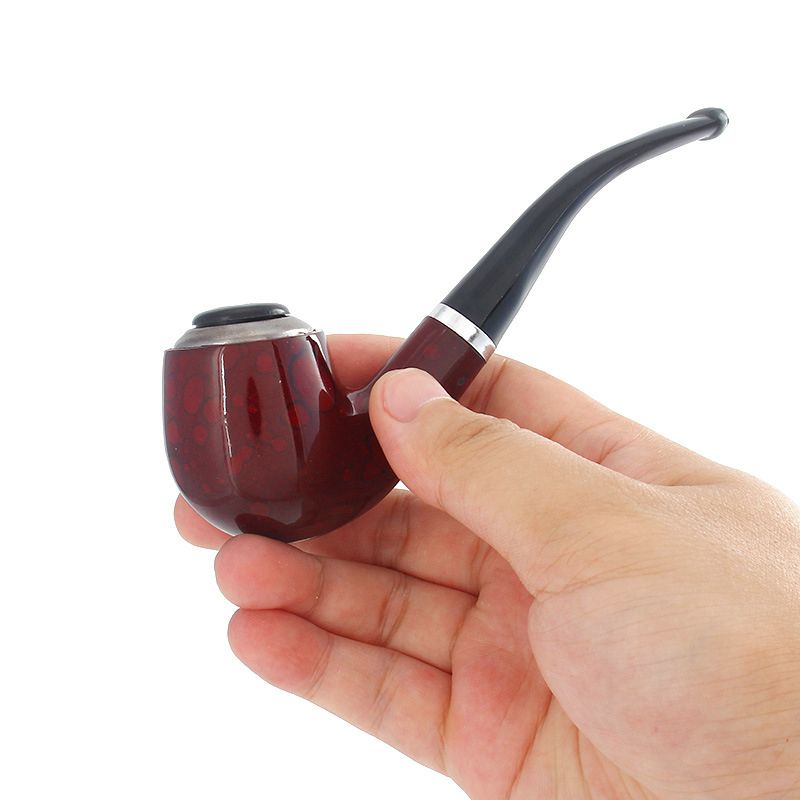 Tobacco Pipes Smoking Set Smoking Pipe Handmade Brown Tobacco Pipe Classic Bent Pipes Gift Cigarette Cigar Tube Accessories Smoking Tool