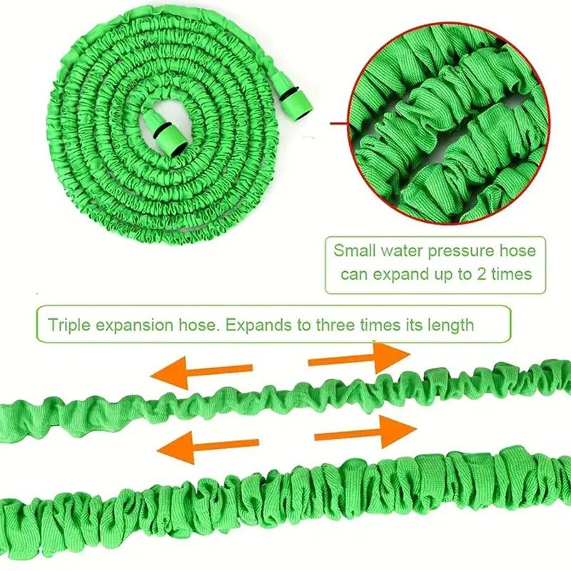 50FT Garden Hose Pipe Water Hose Expandable Magic Hose Watering Equipment High-Pressure Car Wash 7Water Spraying Functions Water Gun hose Gardening Lawn Care