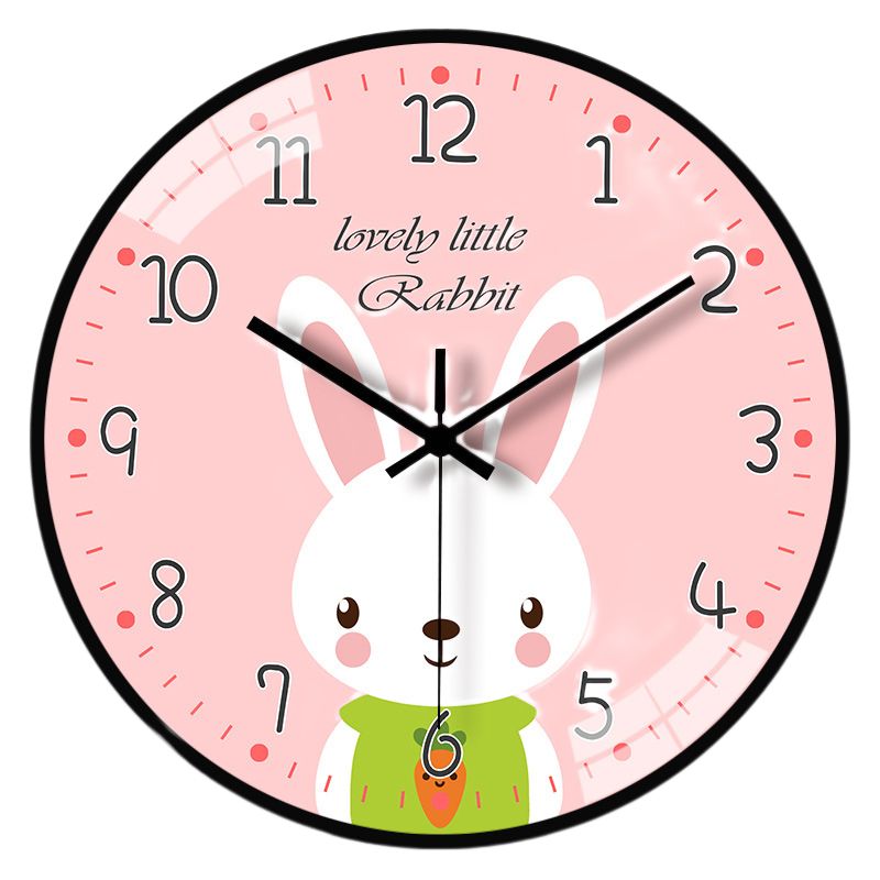 Cute Cartoon Wall Clocks Originality Silent Non Ticking 8 Inch Wall Clock for Kids Bedrooms Living Room Gift For Boys And Girls On Birthday Or Christmas Home Decor