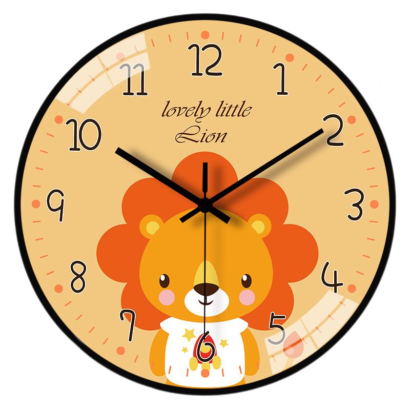 Cute Cartoon Wall Clocks Originality Silent Non Ticking 8 Inch Wall Clock for Kids Bedrooms Living Room Gift For Boys And Girls On Birthday Or Christmas Home Decor