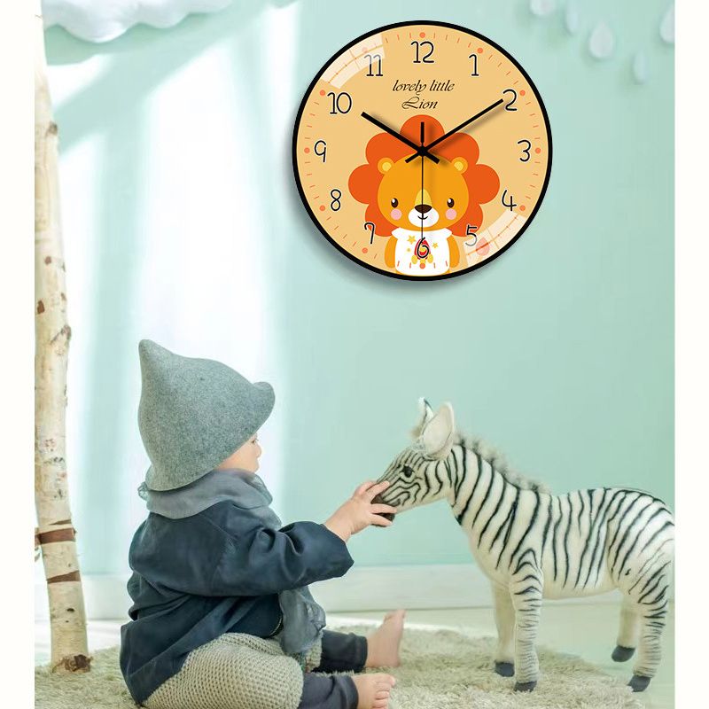 Cute Cartoon Wall Clocks Originality Silent Non Ticking 8 Inch Wall Clock for Kids Bedrooms Living Room Gift For Boys And Girls On Birthday Or Christmas Home Decor