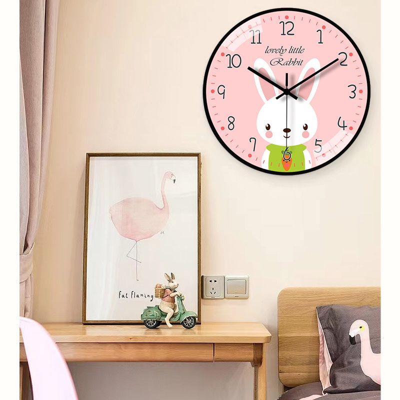 Cute Cartoon Wall Clocks Originality Silent Non Ticking 8 Inch Wall Clock for Kids Bedrooms Living Room Gift For Boys And Girls On Birthday Or Christmas Home Decor
