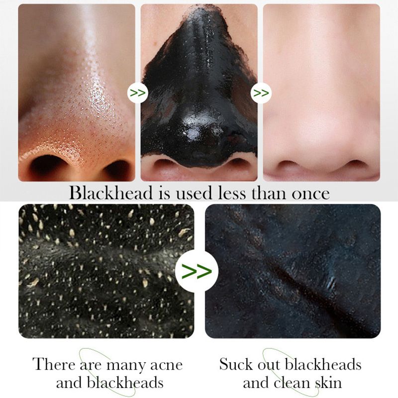 100g Bamboo Charcoal Peel-Off Mask Blackheads Remover Deep Cleansing Mask Face Care Smoothing Face Mask Improve Roughness Skin Care