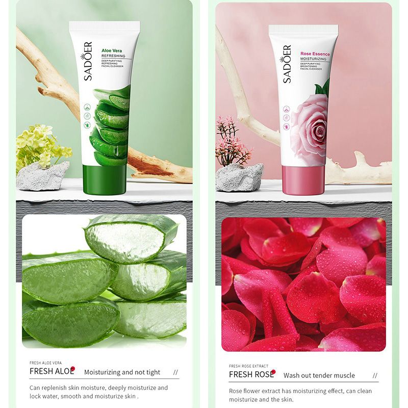 12 Pcs Skin Care Set Aloe Vera Face Cleanser Hydrating Soothing Mask Hand Cream Rose Face Care Moisturizing Anti-Aging Firming Face Care Skin Care For Beauty Gift Set