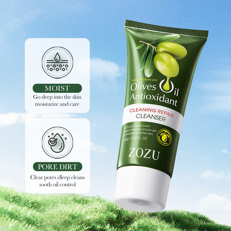 10 Pcs Olives Oil Antioxidant Cleaning Repair Cleanser Face Cleansers Hydrating Soothing Tight Face Mask Face Care Moisturizing Anti-Aging Firming Face Care Skin Care Set