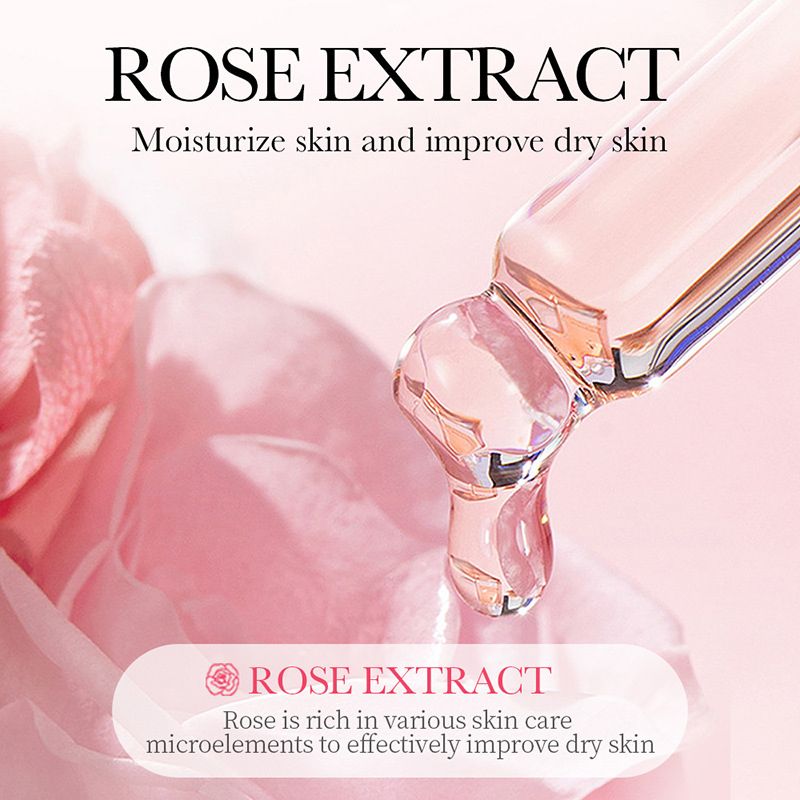 10 Pcs Rose Hyaluronic Acid Cleaning Repair Cleanser Face Toner Hydrating Soothing Tight Face Mask Moisturizing Eye Cream  Anti-Aging Firming Face Care Skin Care Set