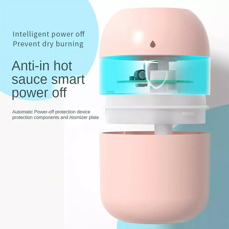 Air Humidifiers With 3Pcs Filters USB Aroma Diffuser Humidifier Sprayer Portable Home Appliance 220ml Electric Humidifier Desktop Home Fragrance Perfumes