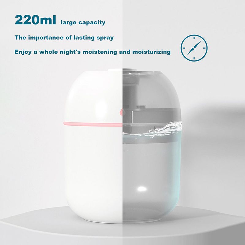 Air Humidifiers With 3Pcs Filters USB Aroma Diffuser Humidifier Sprayer Portable Home Appliance 220ml Electric Humidifier Desktop Home Fragrance Perfumes