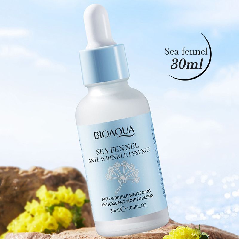 10Pcs Sea Fennel Hyaluronic acid Skin Care Set Cleanser Toner Essence Water Lotion Face Mask Cream kits Personal Care Moisturizing Anti-Aging Firming Skincare Set