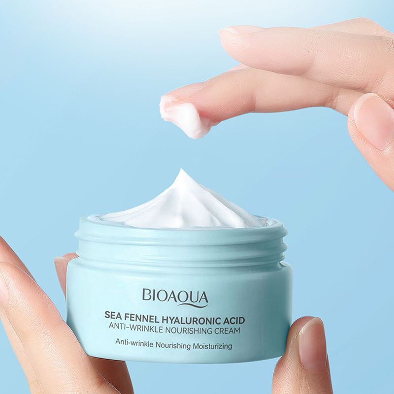 10Pcs Sea Fennel Hyaluronic acid Skin Care Set Cleanser Toner Essence Water Lotion Face Mask Cream kits Personal Care Moisturizing Anti-Aging Firming Skincare Set