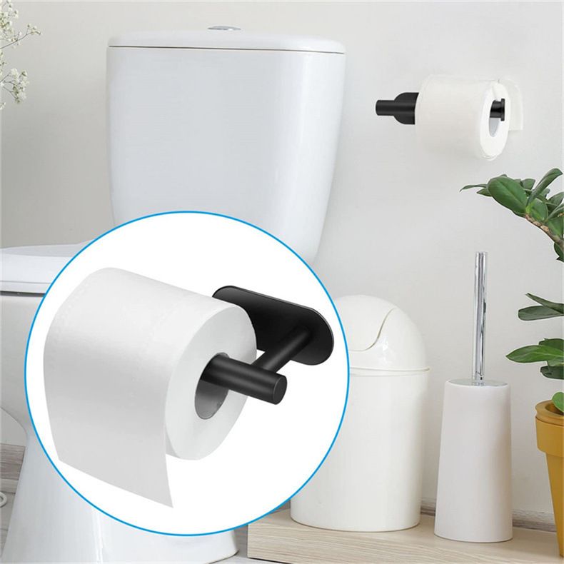 Paper Roll Holder Self Adhesive Wall Mount Toilet Roll Holder Stainless Steel Toilet Paper Hanger for Kitchen and Bathroom