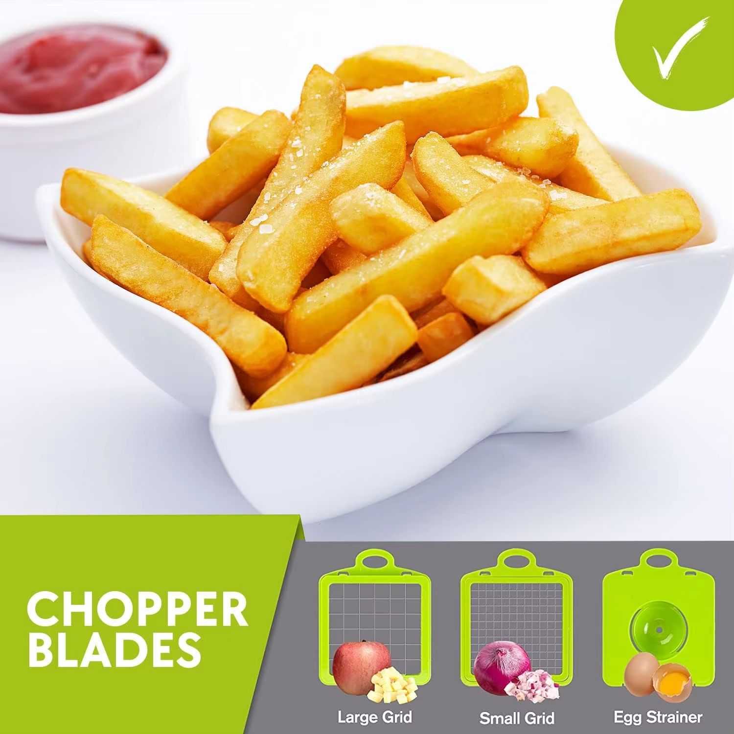 16 IN1 Mandoline Slicer Veggie Food Chopper Vegetable Cutter Tomato Carrot Grater Cheese French Onion Shredders Kitchen Tool