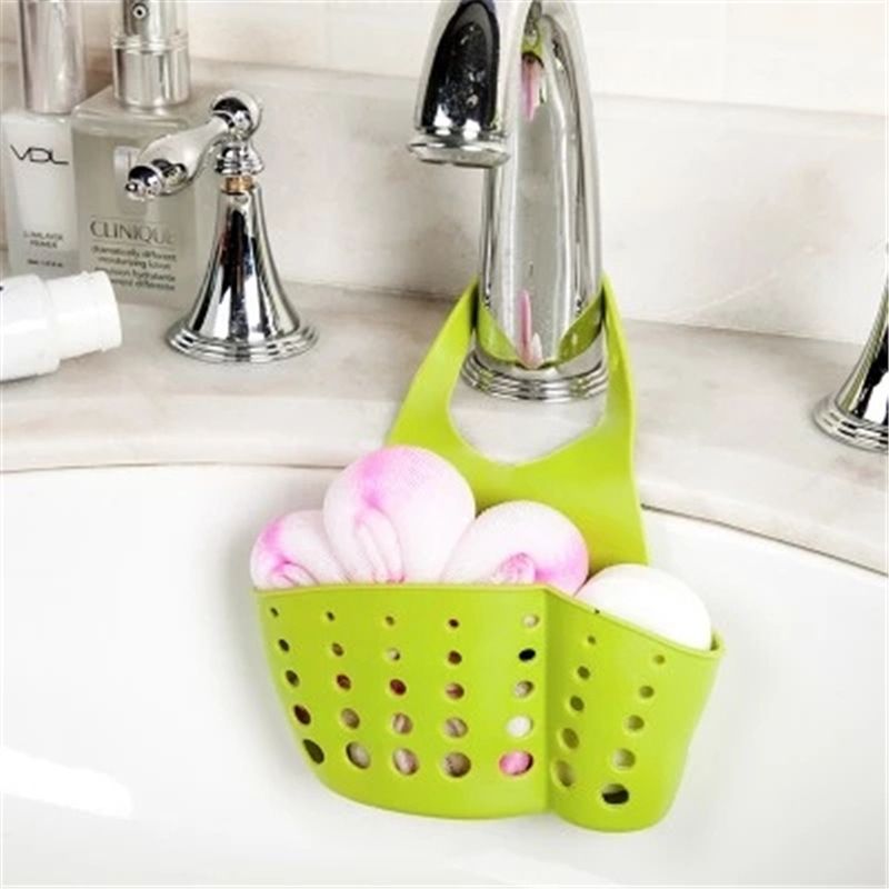 2Pcs Premium Sink Drain Hanging Storage Bag Upgrade Kitchen Bathroom Thickened Double Layers Durable Sink Hanging Bags Professional Sink Home Plastic Drain Basket