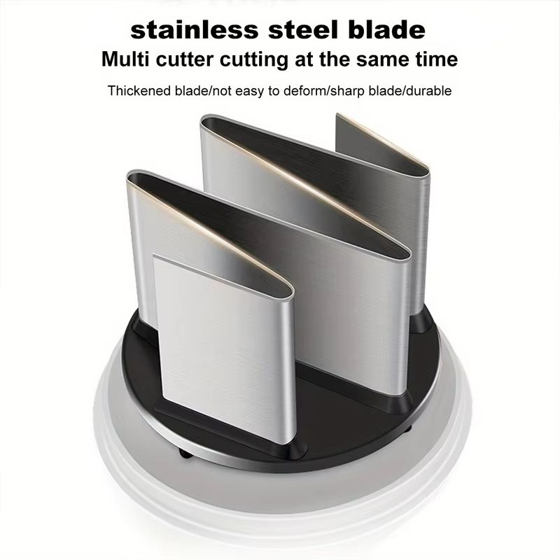 Food Vegetable Garlic Dicer with Stainless Steel Blades Hand-Press Vegetable Cutter for Onions Tomatoes Nuts - Kitchen Helper with Non-Slip Base Easy to Clean & Save Time Kitchen Gadgets