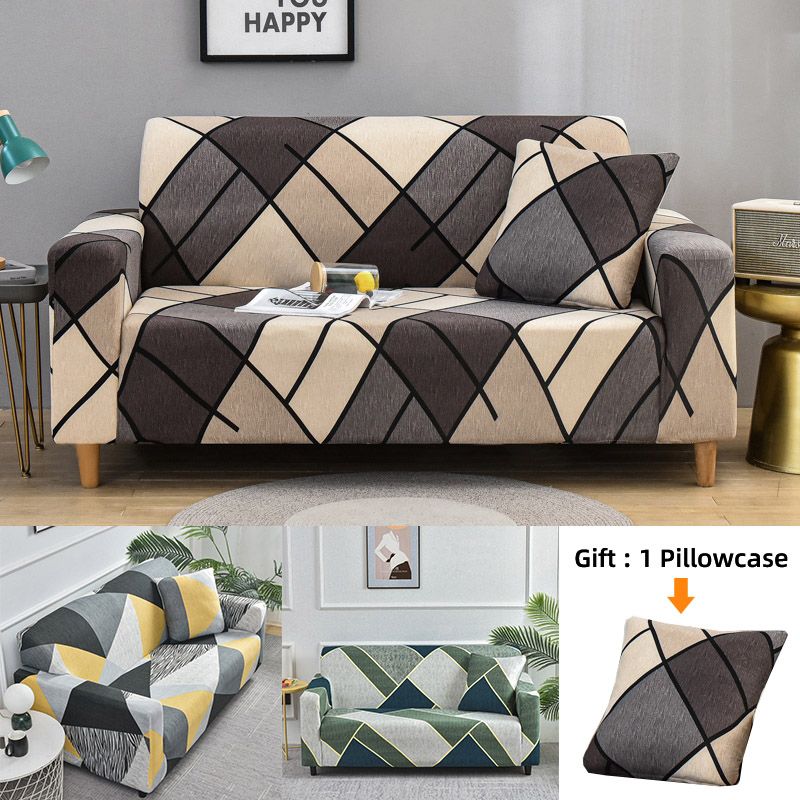 Geometric Printed Elastic Sofa Slipcovers Armchair Couch Cover Sofa cover Furniture Protector for Bedroom Office Living Room Home Decor