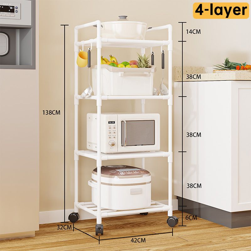 Kicthen Stronge Rack 4/5 Shelf Sturdy Shelving Unit Shelves Garage Storage Shelves for Kitchen Storage Bathroom Storage Rack Kitchen Utensil Rack Pot Racks