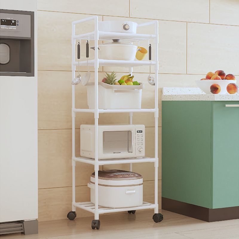 Kicthen Stronge Rack 4/5 Shelf Sturdy Shelving Unit Shelves Garage Storage Shelves for Kitchen Storage Bathroom Storage Rack Kitchen Utensil Rack Pot Racks