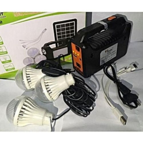 Dp Audio Video Solar Lighting System With 3 Bulbs And Panel