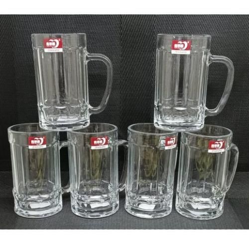 Deli Glassware 6PCS Elegant Set Beer Glasses