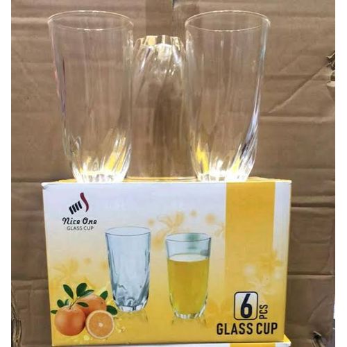 Transparent Drinking Glasses Set(6) For Cold/Warm Drinks