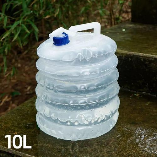 10L Outdoor Collapsible Water Bag Camping Foldable Water Containers Drinking Multifunction Telescopic Storage Water Bottle