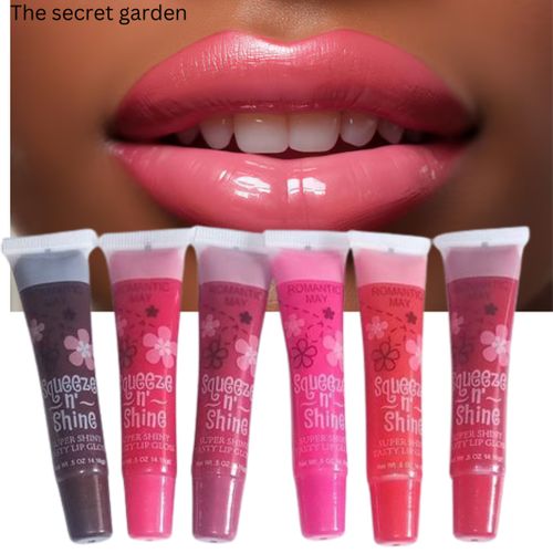 Romantic May 6pcs Squeeze And Shine Lip Balm Lip Gloss