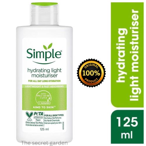 Simple Hydrating Light Daily Face Moisturiser, 125ml