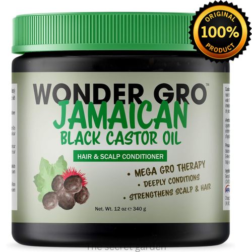 Wonder Gro JAMAICAN BLACK CASTOR OIL- 340g.