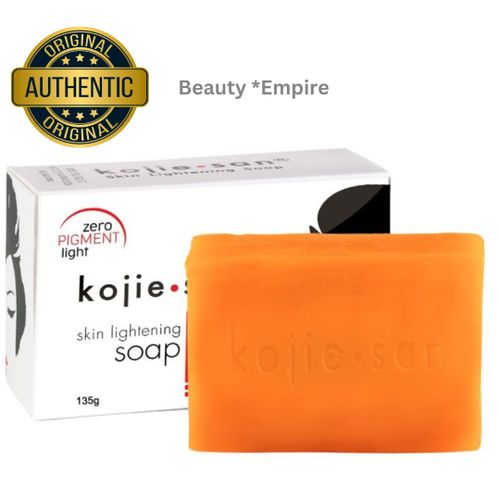 Kojie San Skin Brightening Soap 1pc - Zero Pigment Original Kojic Acid Soap That Reduces Dark Spots, Hyperpigmentation, & Scars With Coconut & Tea Tree Oil