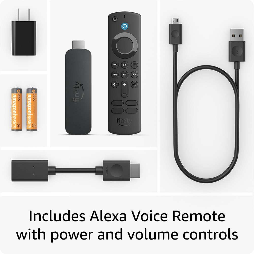 Amazon Fire TV Stick 4K Latest Model streaming device, more than 1.5 million movies and TV episodes, supports Wi-Fi 6