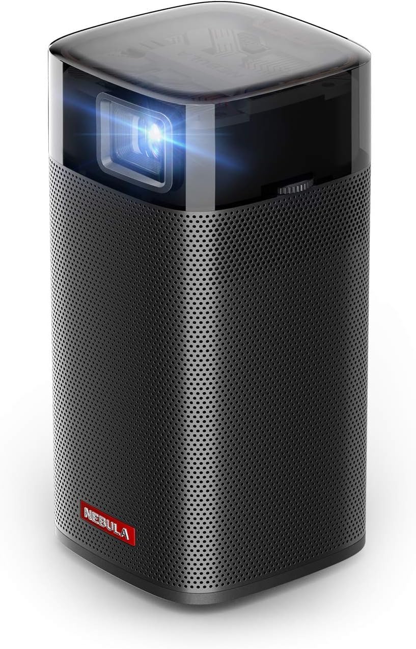 NEBULA by Anker Apollo - Mini Projector with WiFi and Bluetooth, Portable and Small, Ideal for Outdoor Movies, 6W Speaker, 100 Inch Picture, Home Theater Experience, 4Hr Video Playtime