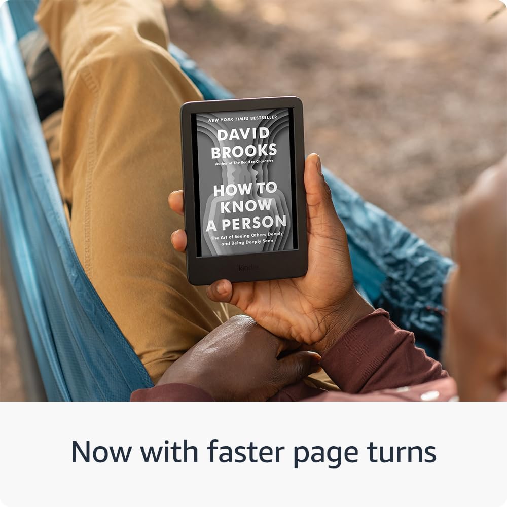 Amazon Kindle (16 GB) 11th Generation 2024 Release with glare-free display, faster page turns, adjustable front light, and long battery life