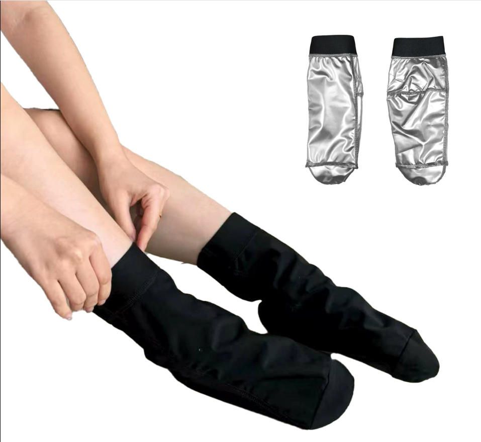 Women's Sauna gloves and foot covers, sauna-friendly, heat-retaining, anti-drying, moisturizing, smooth coating, sweat-inducing