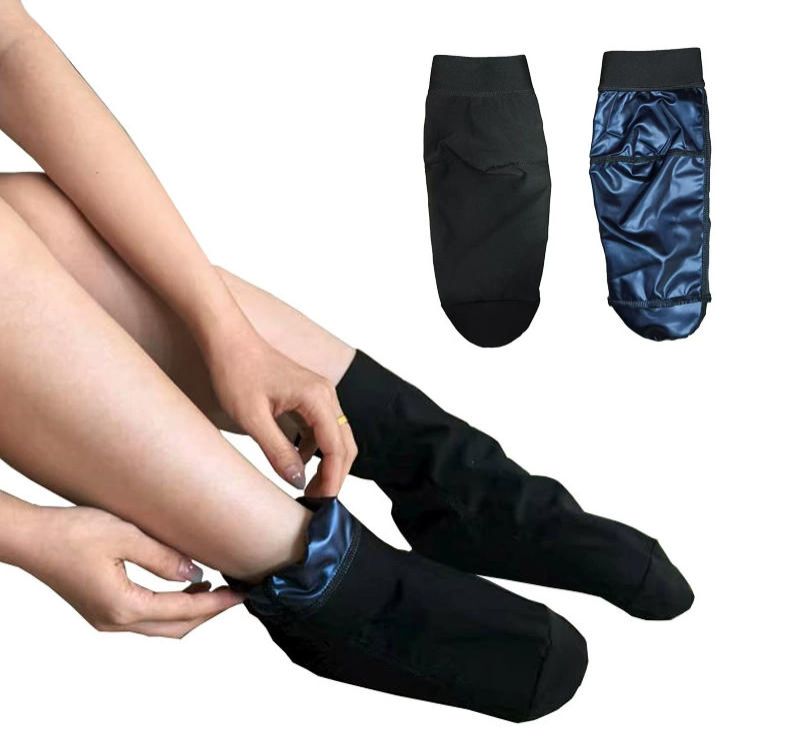 Women's Sauna gloves and foot covers, sauna-friendly, heat-retaining, anti-drying, moisturizing, smooth coating, sweat-inducing