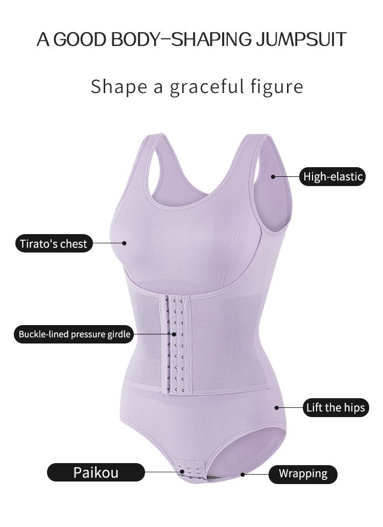 Women's Seamless Full Body Shapewear - Tummy Control Waist Cincher Butt Lifter - Plus Size Bodysuit Shaping Underwear