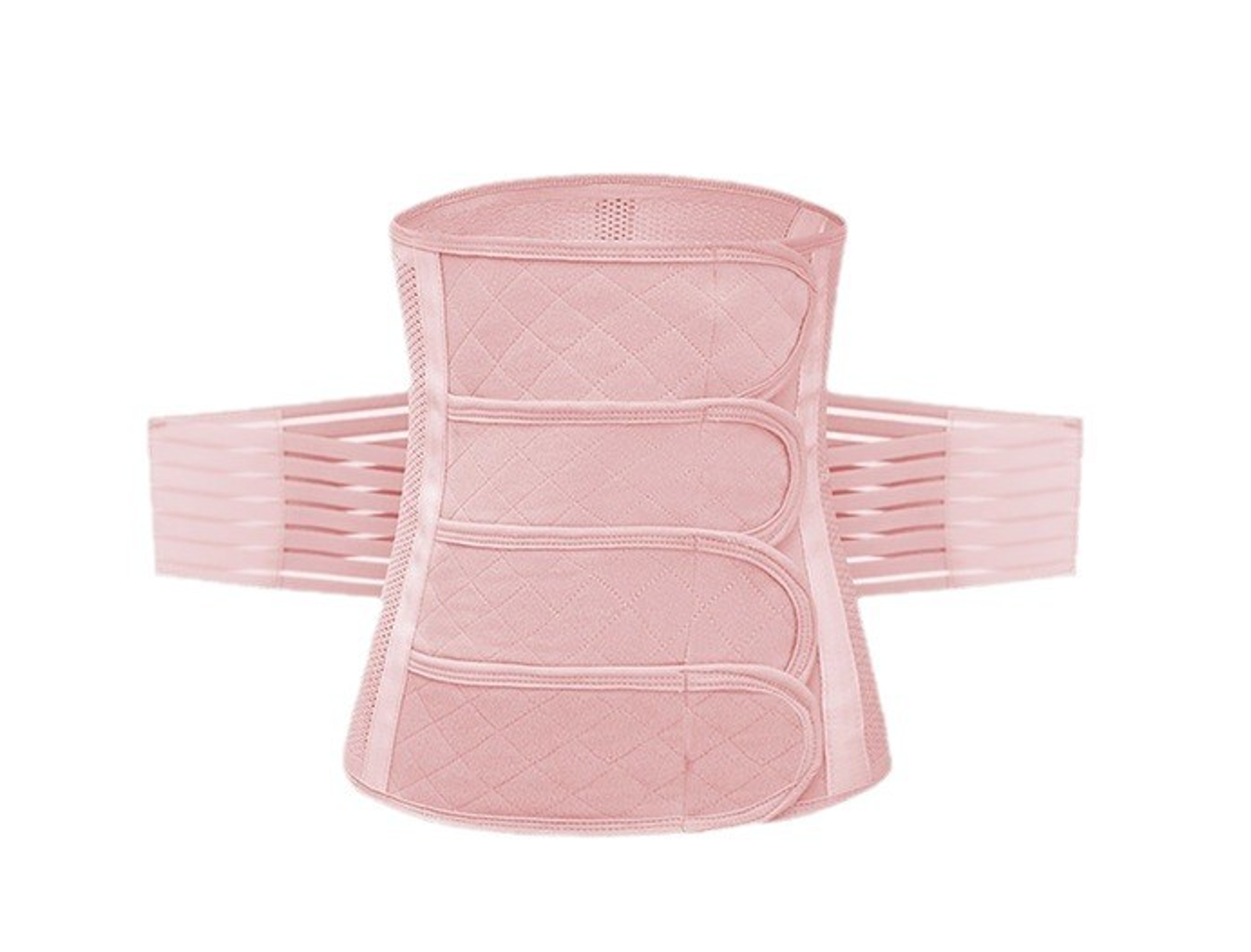 Breathable Postpartum Belly Band & Pelvic Support Set - Adjustable C-Section Recovery Girdle, Waist Trainer & Back Support Shapewear