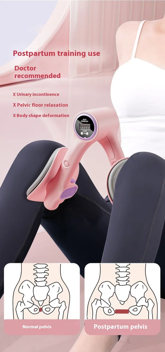 [🎁Gift+Digital display] Pelvic Floor Muscle Trainer with Counter Thigh Master Adjustable Leg Exercises Device for Postpartum Recovery,Leg Butt Training,Leg shaping device